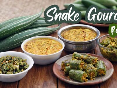 40+ Snake Gourd Recipes: Curries, Stir-fries, Poriyal, Kootu, Lentil Dishes, Sambar and Kuzhambu, Soups, Stuffed and More