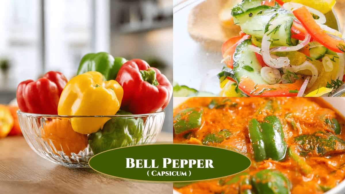 Bell Pepper Recipes (Capsicum): Curries, BBQ, Salads, Soups, Salsa, Breakfast, and Pickles
